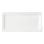 Puro Whitewash Rectangular Appetizer Platter 15\  Measurements: 7.5\W x 1.0\H x 15.0\L

Made in: Portugal
Made of: Ceramic

Dishwasher (avoid high heat), Freezer, Microwave and Oven Safe (up to 500 degrees). Avoid cleaners that contain citrus. For pieces that contain a non-ceramic component, such as the Soap Pumps or Tiered Server, we recommend hand-wash only. 